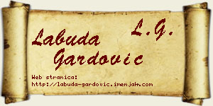 Labuda Gardović vizit kartica